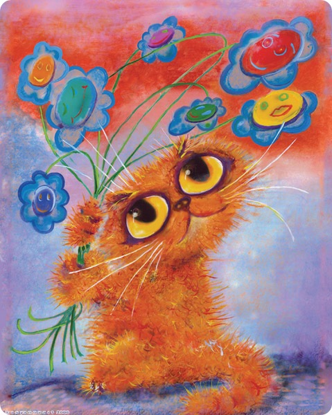 Кошки Бориса Касьянова - Поздравительная картина