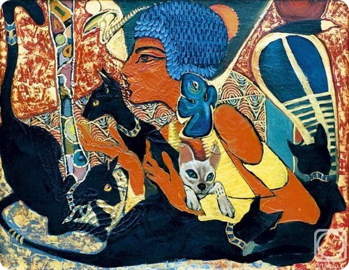 Фаттах Галла: Женщина и кошка