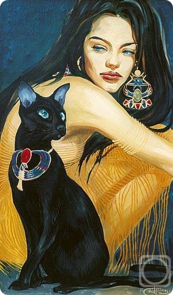 Фаттах Галла: Девушка с кошкой
