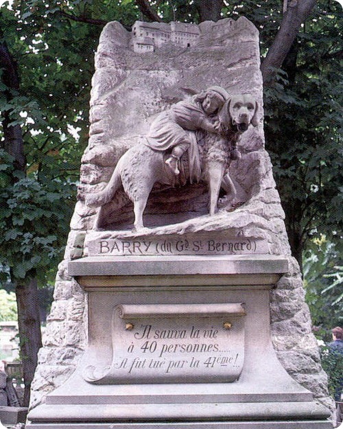 Памятник Сенбернару Барри
