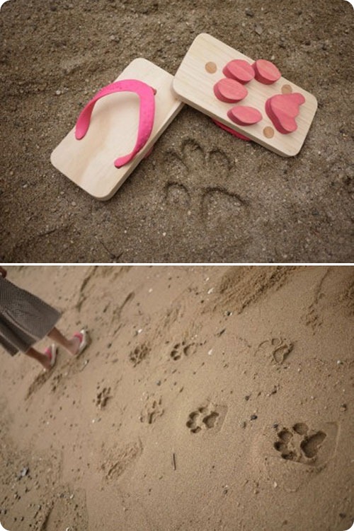 Японские сандалии для любителей собак