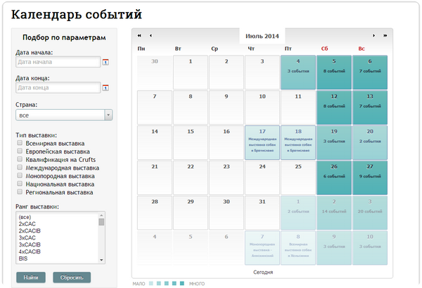 Онлайн календарь выставок собак – ZooPicture.ru